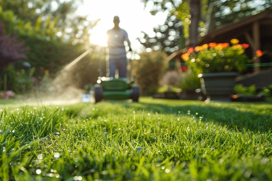 small electric mower
